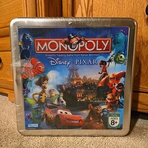 Disney Pixar Monopoly Edition in Tin Box New